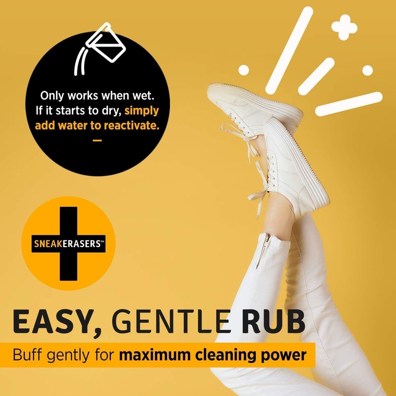 SneakERASERS Shoe Cleaner – Dual-Sided, Durable & Reusable Sponge for Kids’ Shoes, Sports Cleats & Family Footwear - Image 5